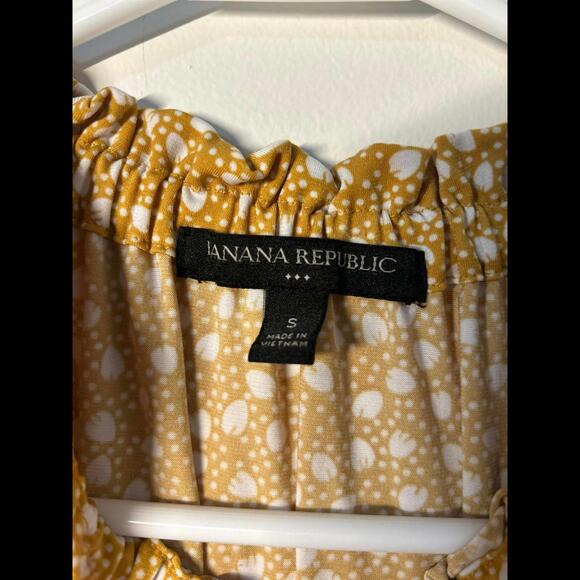 Banana Republic Factory Flounce Shift Honey orange Sleeveless Dress Size S - Picture 3 of 3